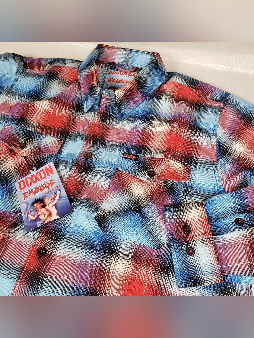 NWT DIXXON Men's 2X 2XL Exodus Flannel Shirt